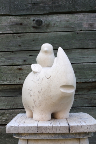 gérard collas -pierre-sculpture-rhinocéros