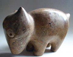 sculpture,gérard collas,chien,pierre