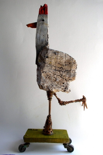 poule,sculpture,gérard collas,carennac