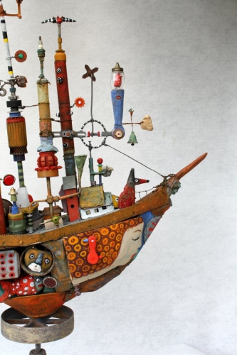 gérard collas ,bateau,assemblages ,sculpture